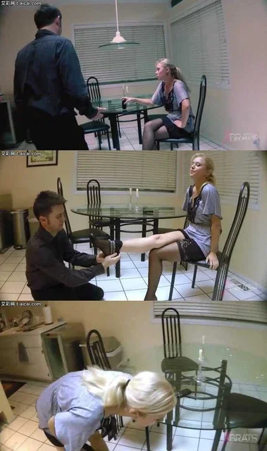 【欧美女王】跪下闻舔她的高跟黑丝臭脚！被她拍照威胁发公司群！