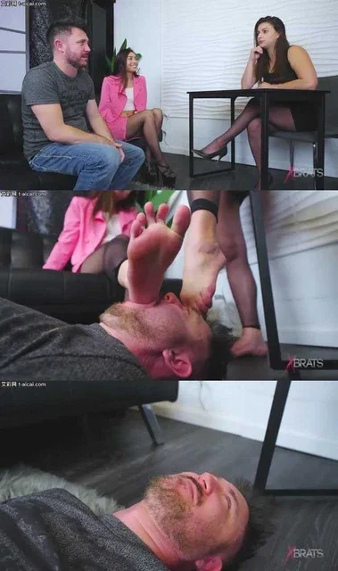 【欧美女王】霸道女领导臭丝袜脚出汗了让你用嘴舔干净！敢不听话炒了你