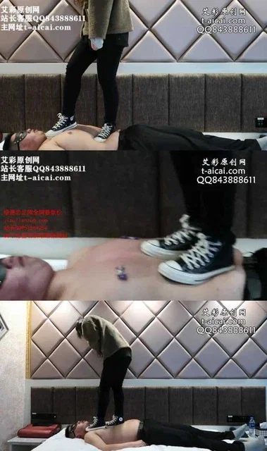 【子怡】匡威全体重踩踏强迫毯子舔鞋底