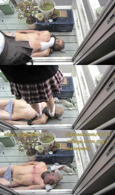 【欧美女王】【超清】脏鞋臭袜踩踏喂食垃圾贱奴